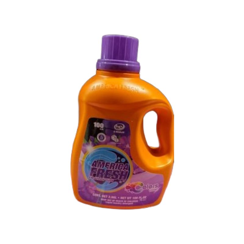 AMERICA FRESH LIQUID DETERGENT VIOLET &amp; COLORS 4X2.96L