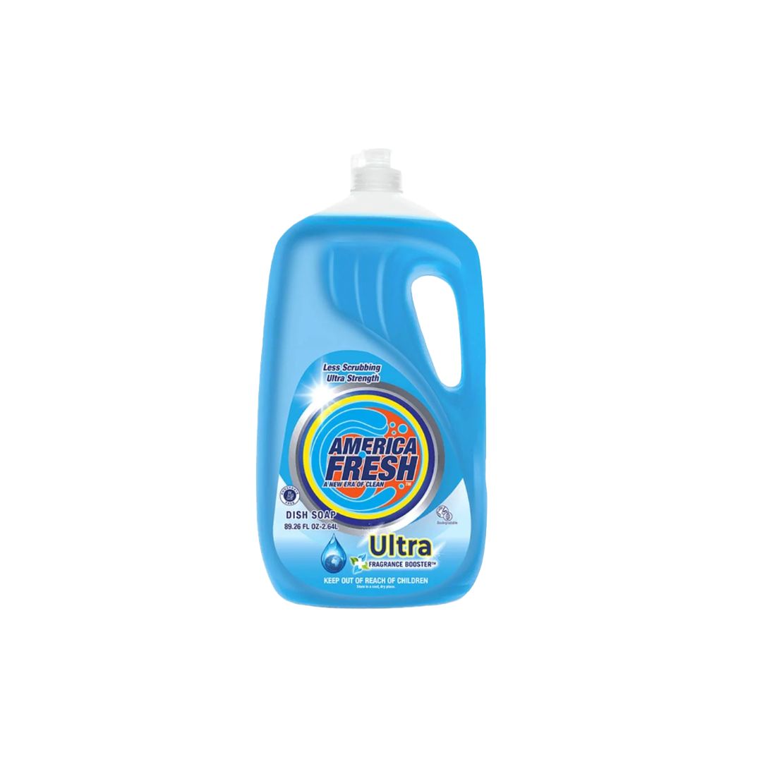 AMERICA FRESH DISH SOAP ULTRA &amp; FRAGRANCE BOOSTER 6X2.64L
