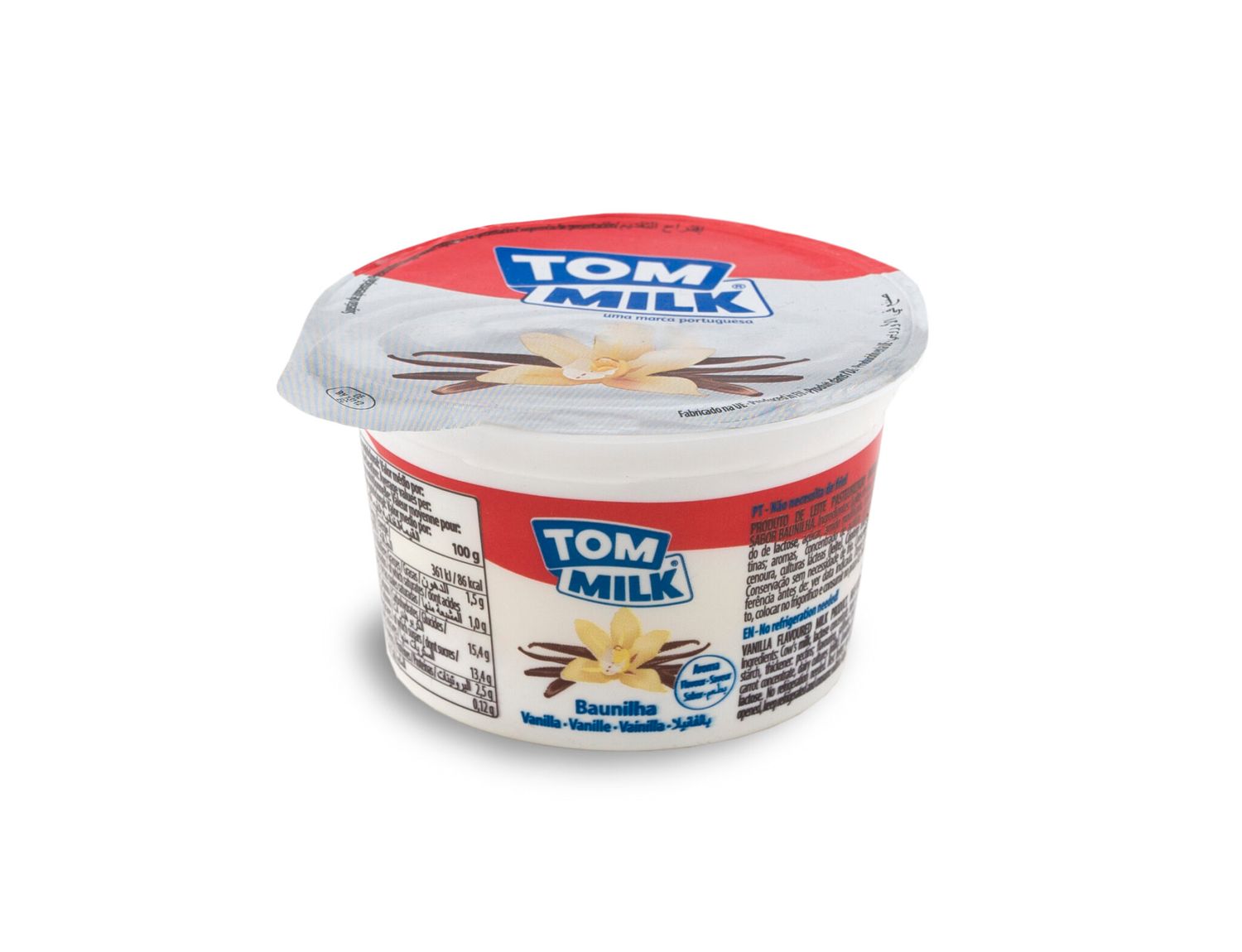 TOM MILK VANILLA CREAMY DAIRY DESSERT 20X100G
