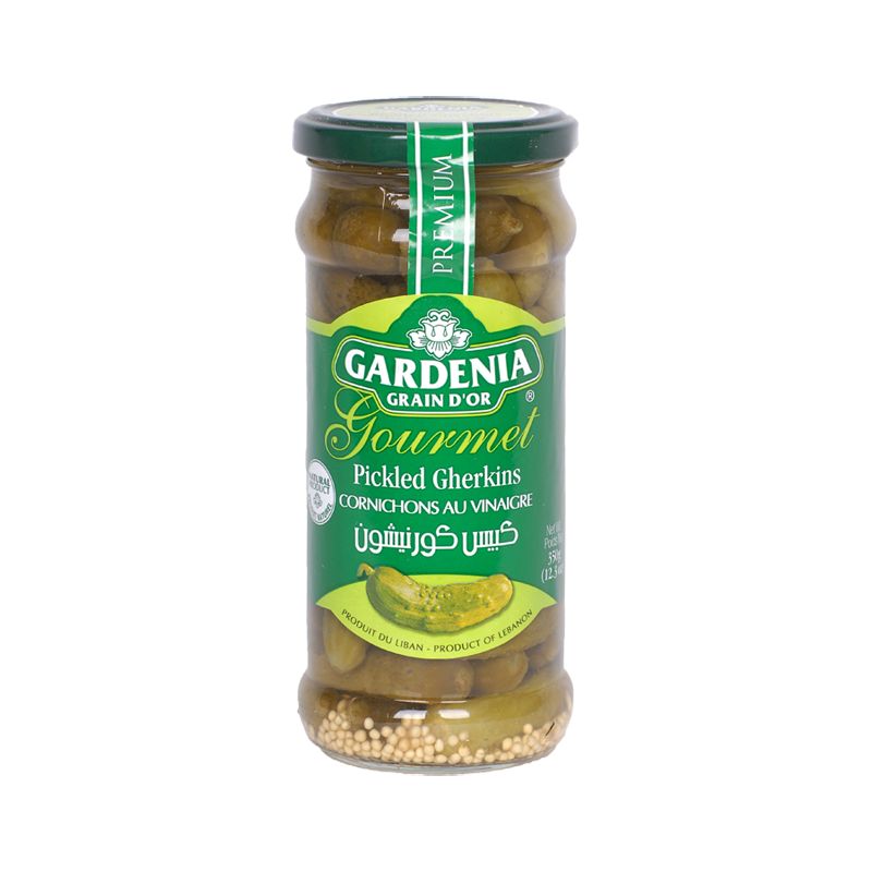 GARDENIA GOURMET PICKLED GHERKINS 12X350G