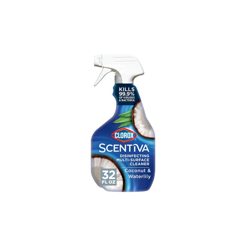 CLOROX SCENTIVA MULTI-SURFACE CLEANER SPRAY COCONUT &amp; WATERLILY 9X32OZ