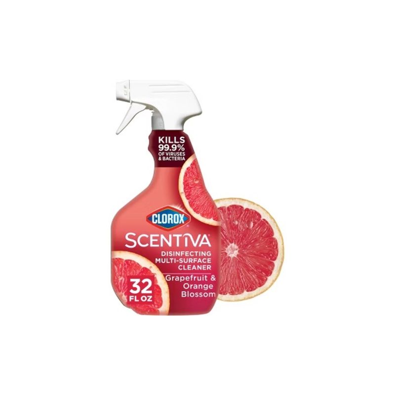 CLOROX SCENTIVA MULTI-SURFACE CLEANER SPRAY GRAPEFRUIT &amp; ORANGE BLOSSOM 9X32OZ