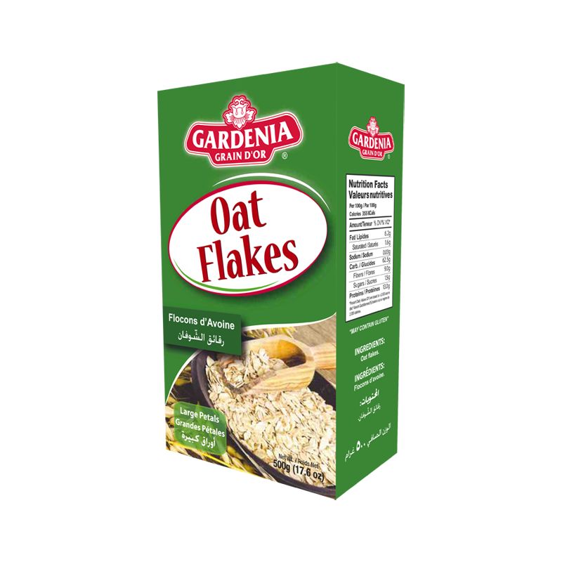 GARDENIA OAT FLAKES LARGE PETALS 12X400G