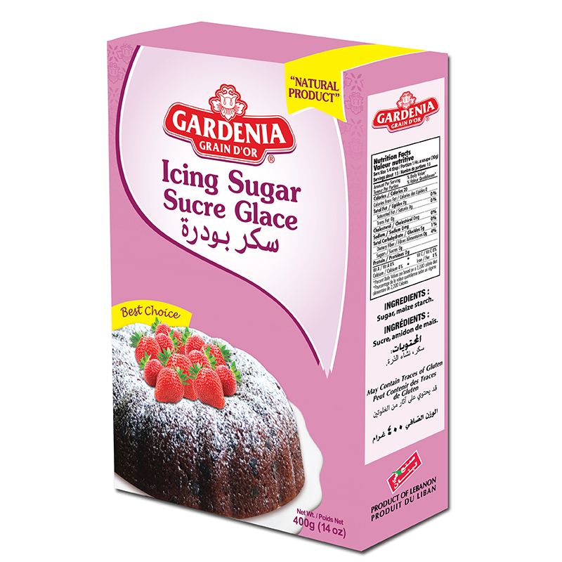 GARDENIA ICING SUGAR 12X400G