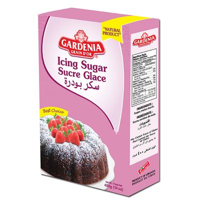 GARDENIA ICING SUGAR 12X400G