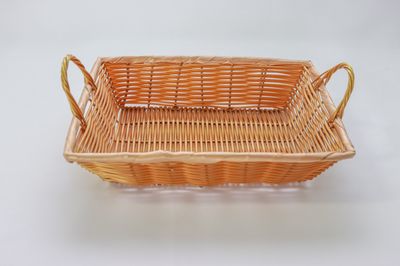12&quot; Poly Woven Basket Rectangular w/Handles