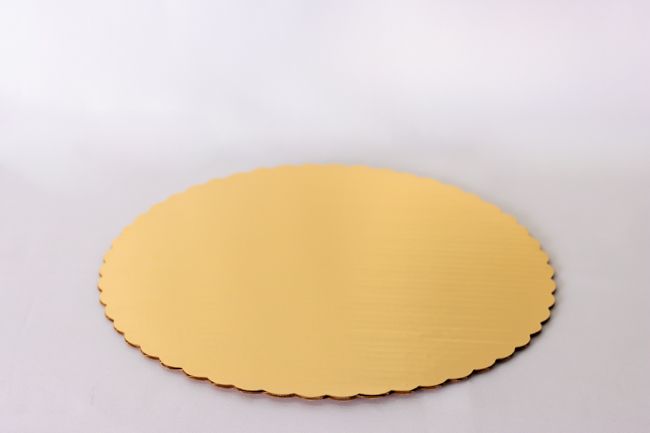 14&quot; Gold Cake Board Corr 25/Pack