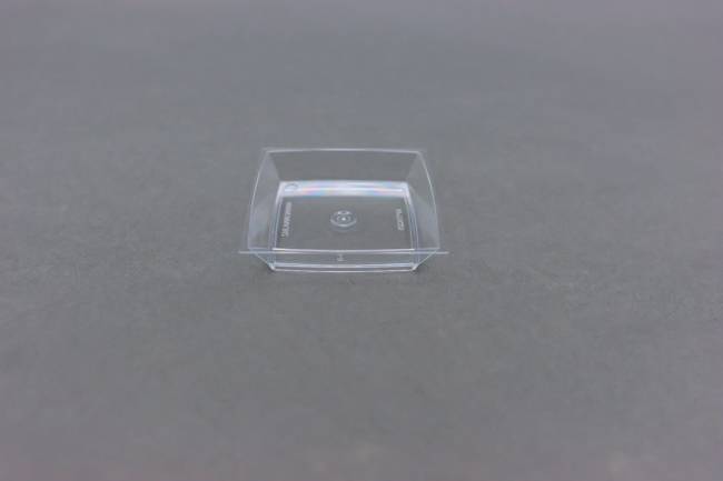 1.5 oz Sq Dish 2.5" Clear Dish 50/Bag
