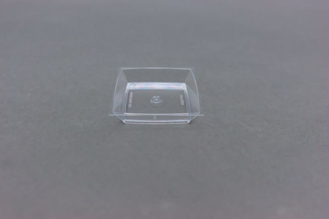 1.5 oz Sq Dish 2.5&quot; Clear Dish 50/Bag