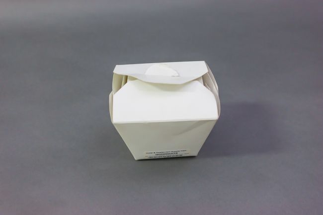 1 PT Microwaveable White Food Cont 50/Pack