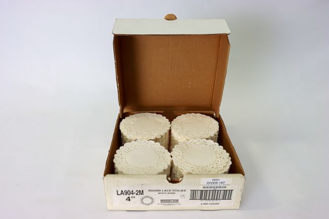 4&quot; Doilie BrookLace Lace 2000/Box  la904-m
