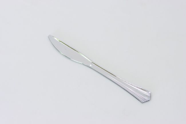 7.5&quot; Knife Silver Plastic 40/Bag