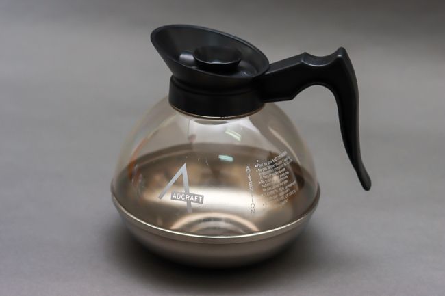 Adcraft 64 oz Coffee Decante Black Handle