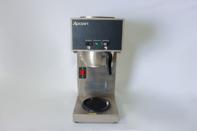Adcraft Coffee Brewer 2 Warmers 1 Upper/1 Lower 1800W