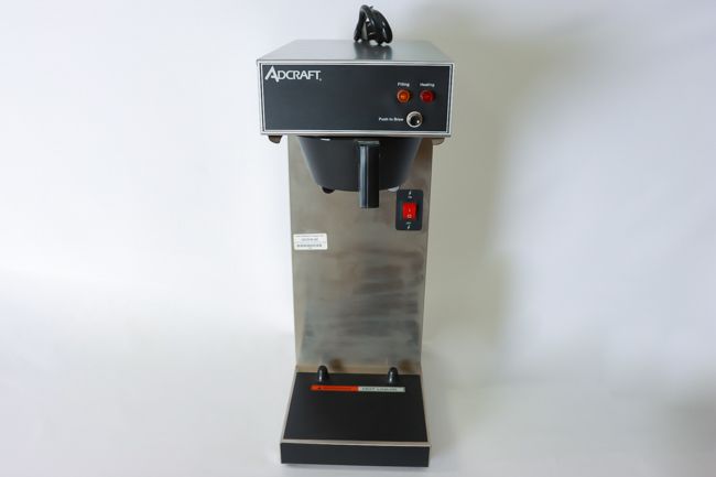 Adcraft Thermal server Coffee Brewer Single Brewer 3.8 Gallon per Hour Capacity