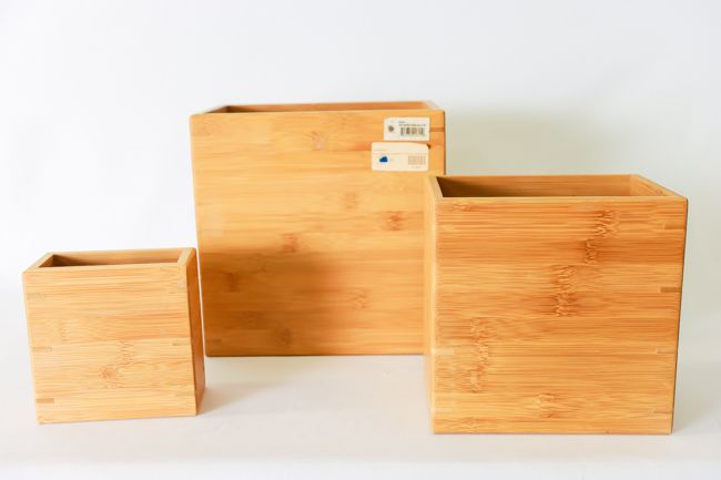 Ameri Metalcraft BAMRD2 3 Piece Dark Bamboo Riser Set