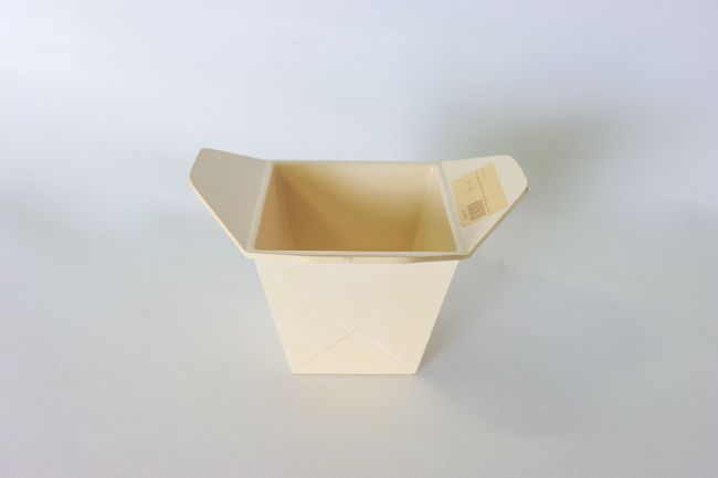 Ameri Metalcraft OFBI1 26 oz Bamboo Fiber Serving Container (Chinese Box To-Go)