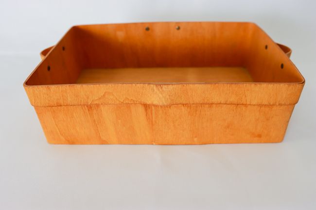 Ameri Metalcraft PWRB12 7 1/4"x12 3/8" Rectangular Poplar Wood Box