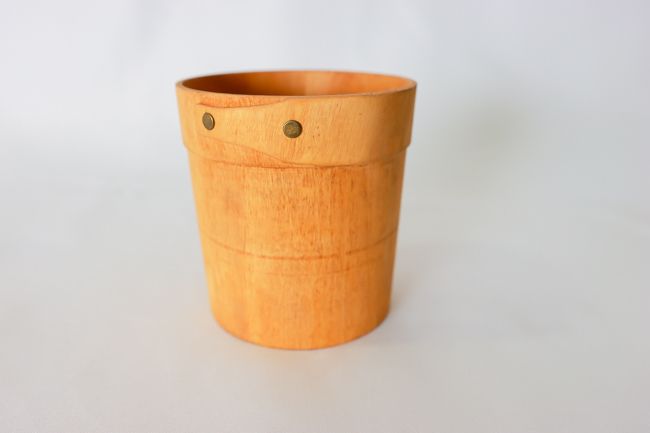 Ameri Metalcraft PWRP4 4" Round Poplar Wood Box