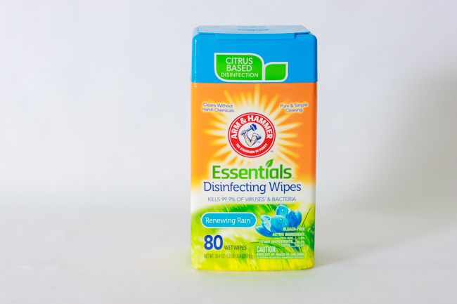 Arm &amp; Hammer Disinfecting Wipes Renewing Rain 80ct