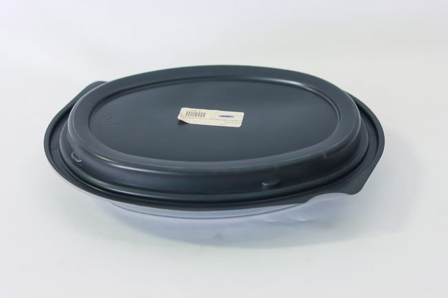 SNAP �N GO OVAL BASE &amp; LID MICROWAVEABLE PLATTER 400CT