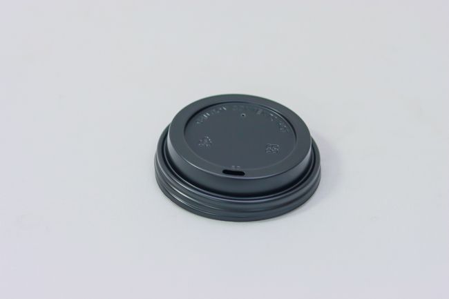 Bwk Hot Cup Dome Lid for 10-20oz Black 50/pack