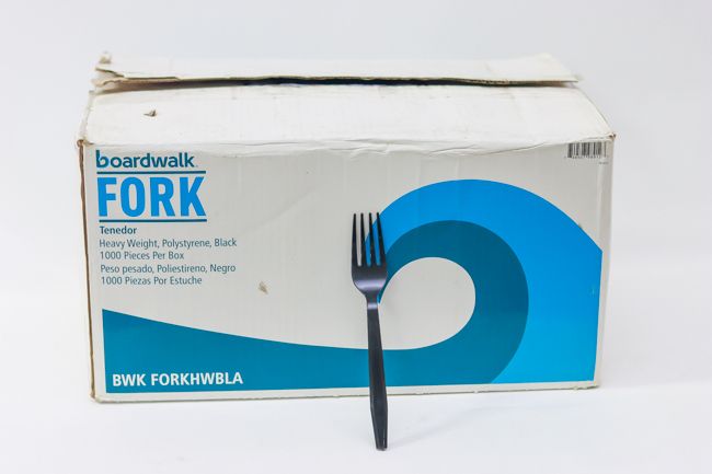 BWK Plastic Forks Black Heavy Weight 1000ct