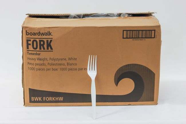 BWK Plastic Forks  White Heavy Weight