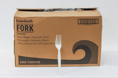 BWK Plastic Forks  White Heavy Weight