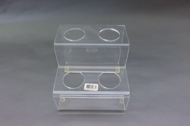 Cal-Mil 3601-4 Four cone Acrylic Holder Ice Cream Cone Holder 7&quot;x7&quot;x6&quot;