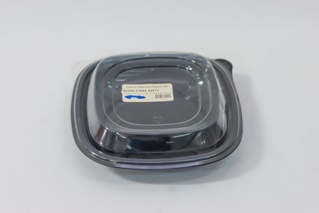 Crystal Classics 7&quot; Clear Square Salad Bowl Lid for CPS716 125/Bag