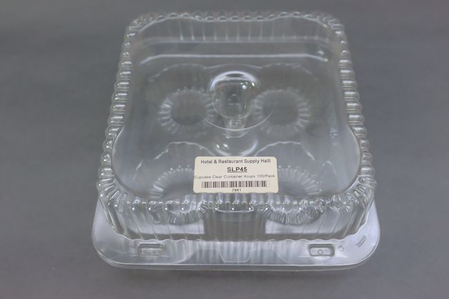 Cupcake Clear Container 4cups 100/Pack