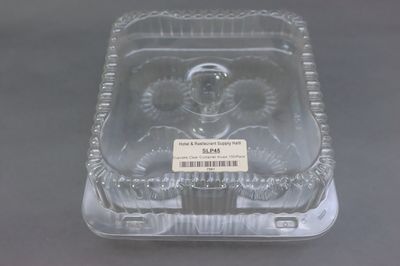 Cupcake Clear Container 4cups 100/Pack