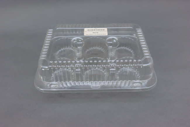 Cupcake Clear Container 6cups 20/Bag 9-3/8x6-3/8"