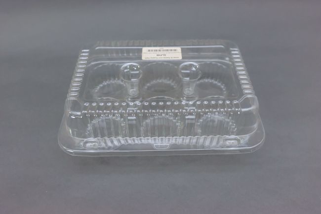 Cupcake Clear Container 6cups 20/Bag 9-3/8x6-3/8&quot;