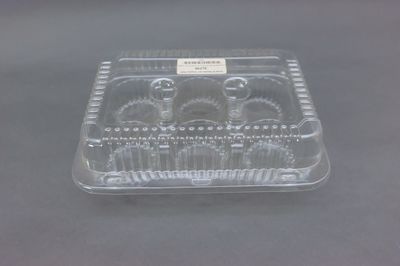 Cupcake Clear Container 6cups 20/Bag 9-3/8x6-3/8&quot;
