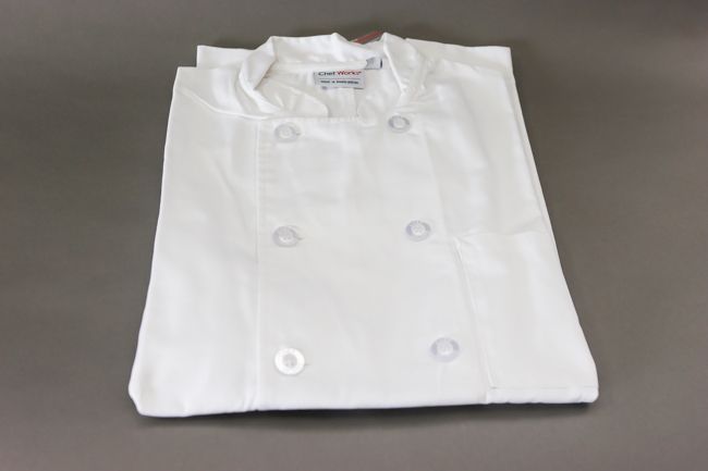 CW Short Sleeve Chef Coat S, M, L, XL