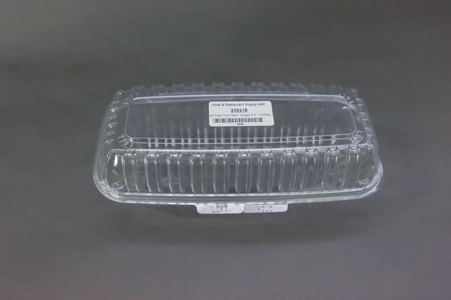 Dart Clear Cont Rect. Hoagie 9.5&quot; 100/Bag