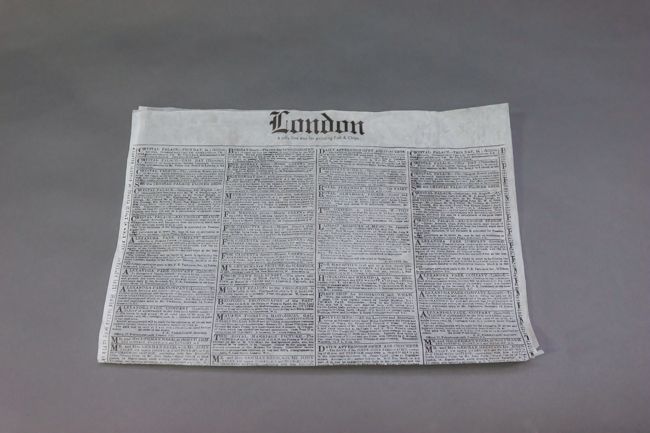 Dry Wax Liner 12x16&quot; Newspaper/London 1000/Pack