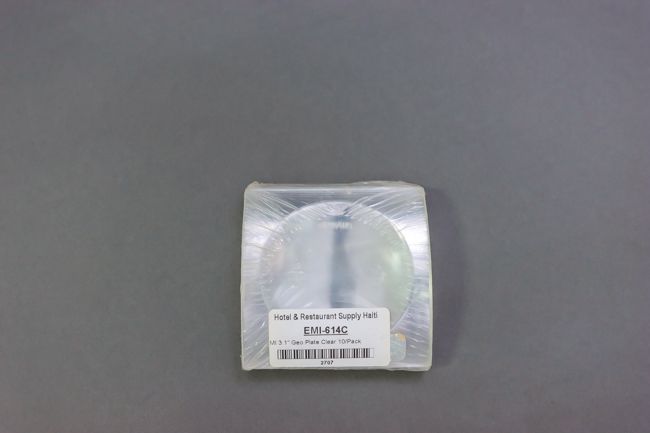 EMI 3.1&quot; Geo Plate Clear 10/Pack