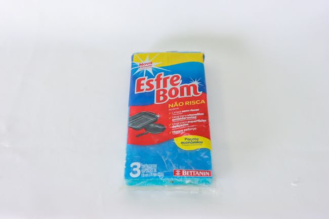 Esfrebom Scouring Sponge Blue Fiber 3/Pack