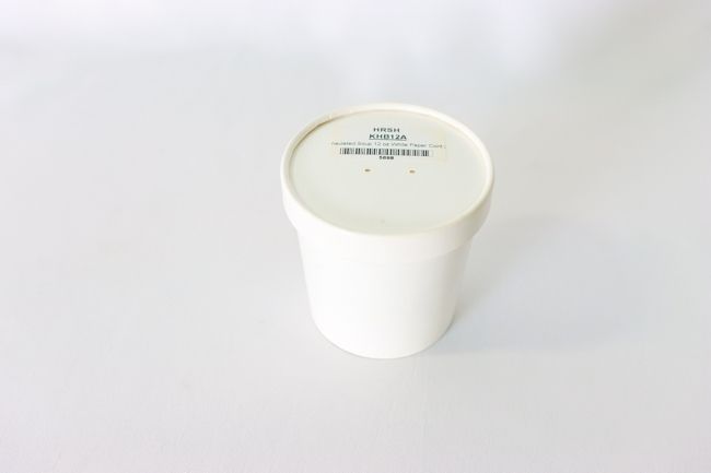 Flexstyle Food Lid Container 3.6&quot; Dia 12.1oz White