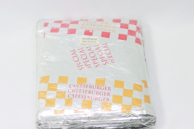 Hamburger Foil Wrap Red/Yellow 500ct