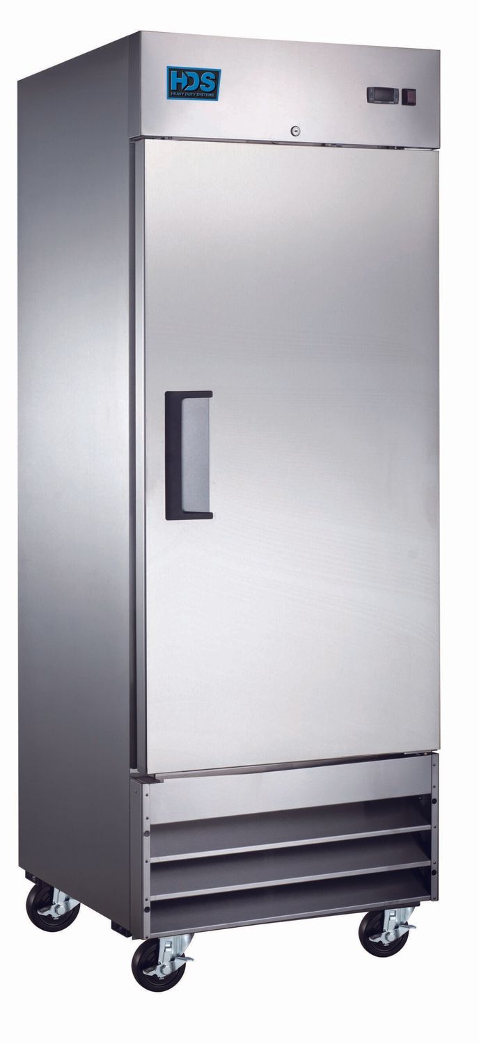 HDS Freezer Reach-In SS 1 Self-Closing Door