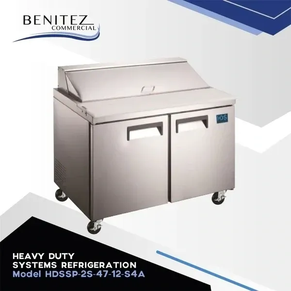 HDS Refrigerated Salad/Sandwich Prep Table 47&quot;Wx29&quot;Dx42&quot;H