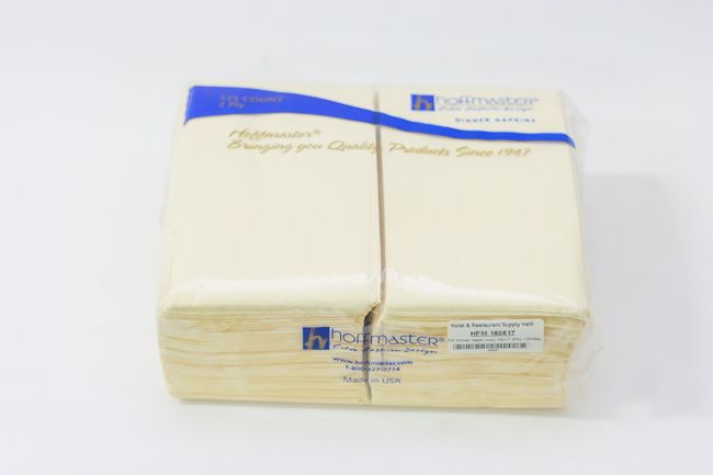 HFM Dinner Napk Ivory 15x17 2Ply 125/Bag