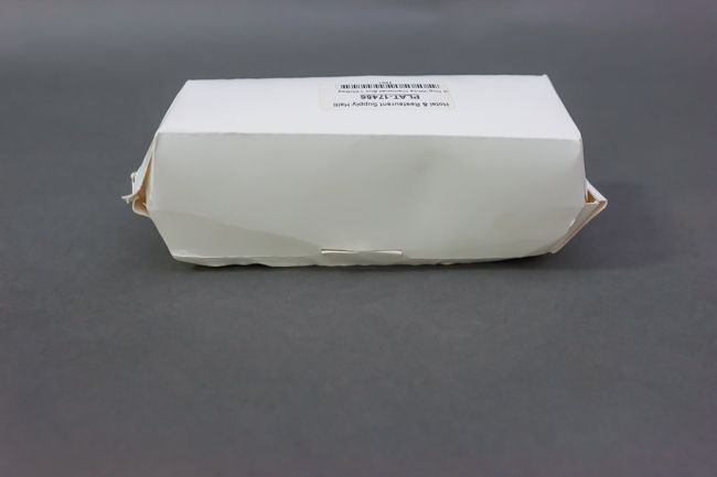 Hot Dog White Clamshell Box 125/Bag