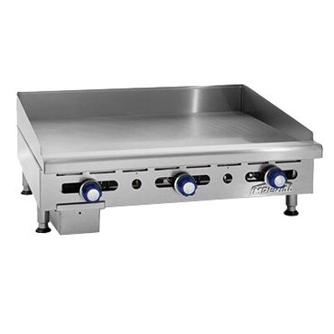 Imperial 36&quot;x24&quot; Griddle 3/4 inch Thick Polished Steel 90,000 BTU