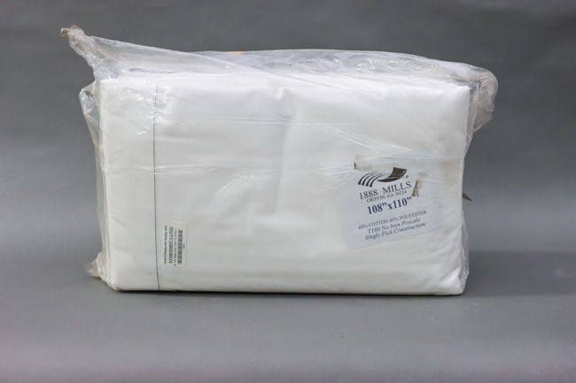 Mills Flat Sheet King 108x110&quot; 6/Pack