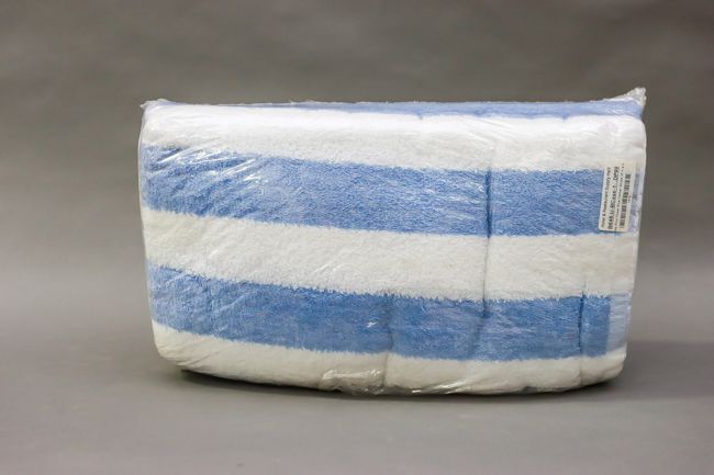 Mills Pool Towel Blue Center Stripe (6 in a bag)